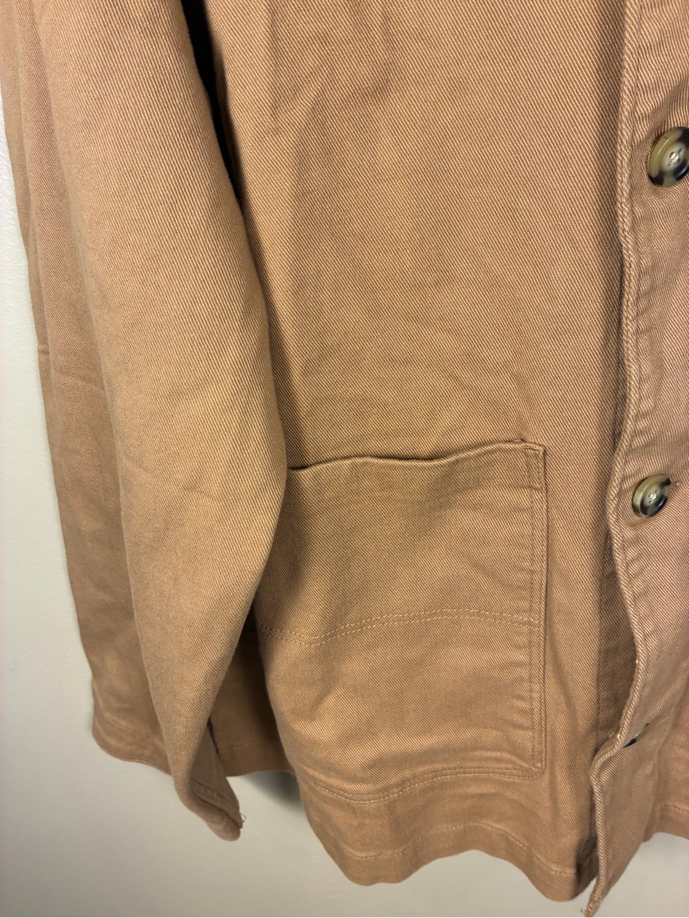 Quince Mens Organic Comfort Stretch Chore Jacket Tobacco - Picture 4 of 13